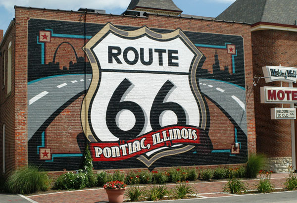 66 Shield Mural Pontiac