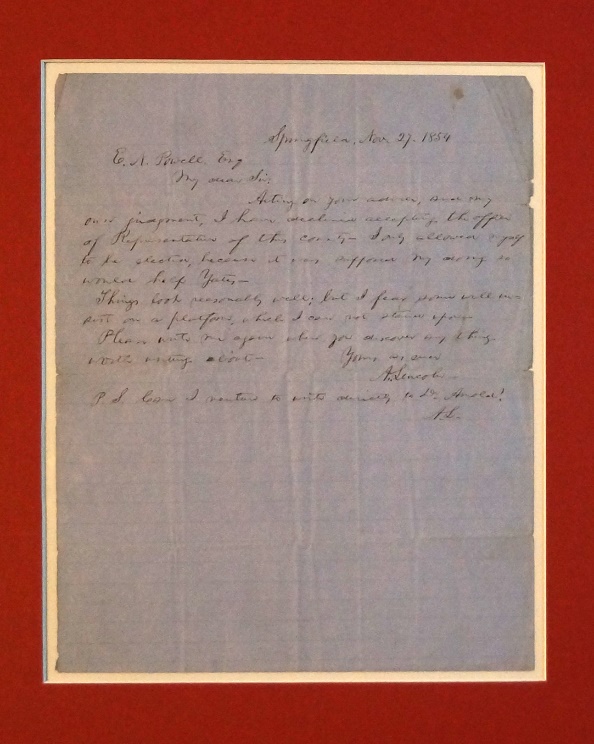 ALPLM Historic Letter