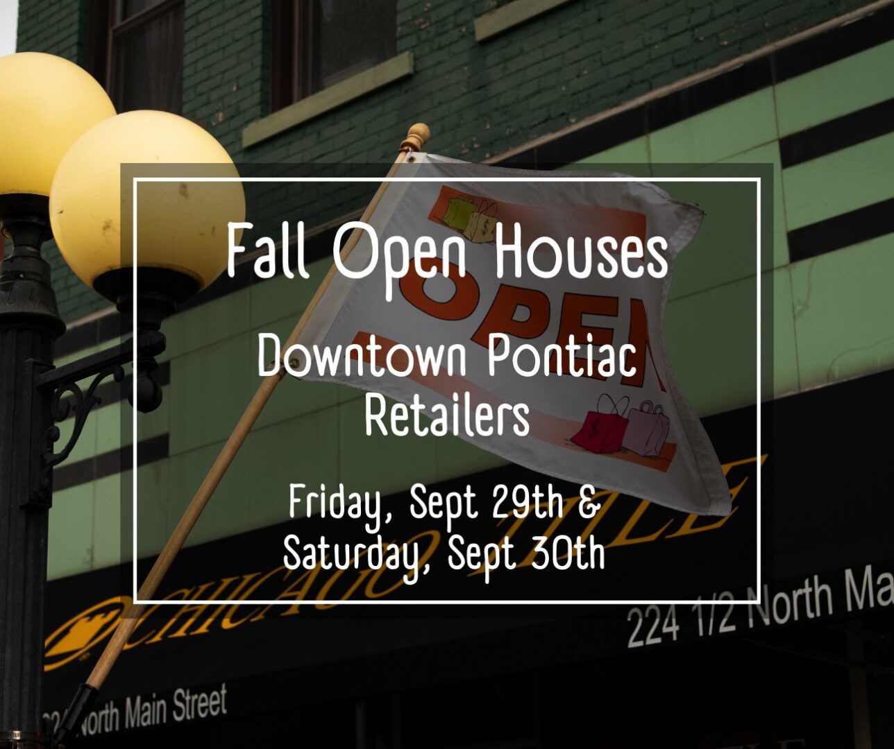 Downtown Pontiac Retailers Fall Open Houses