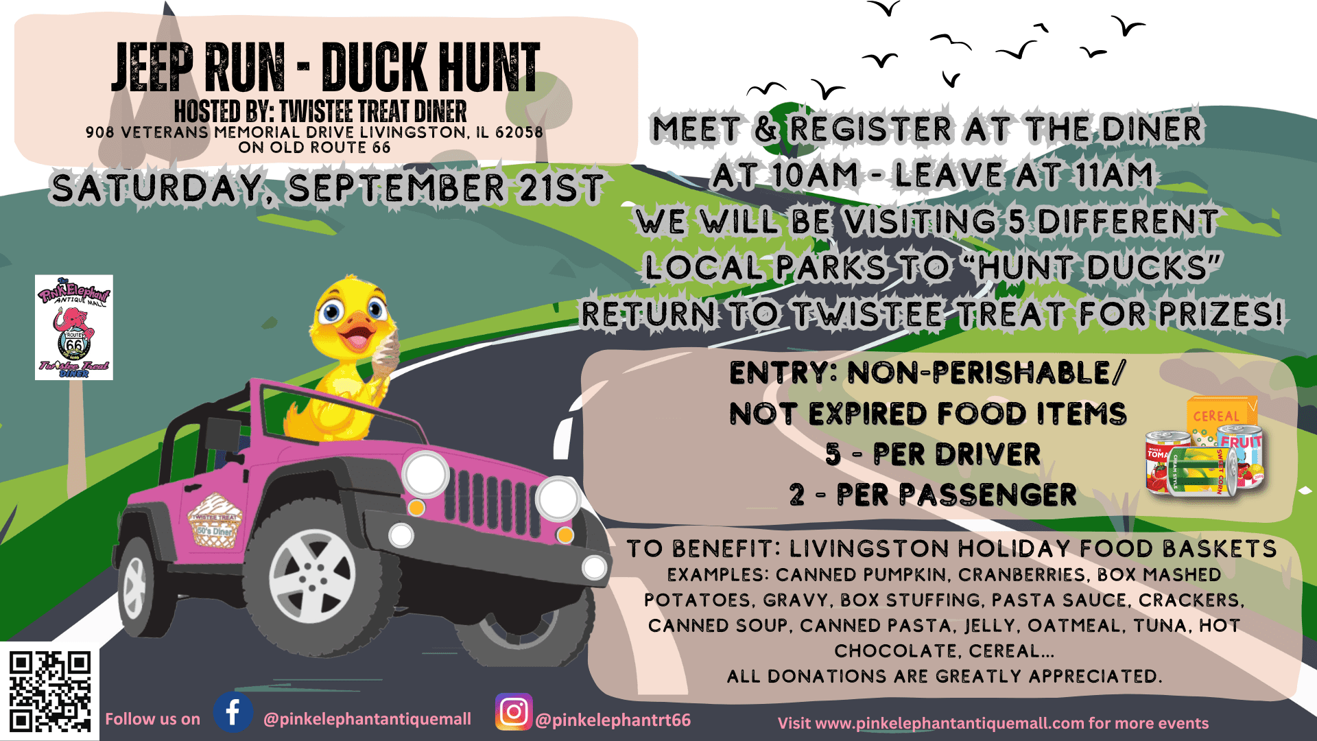 Jeep Run - Duck Hunt Adventure at The Twistee Treat Diner | Illinois ...