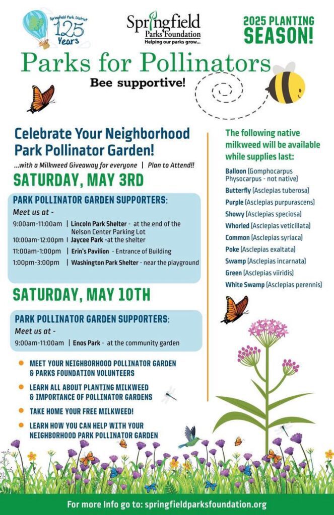 Springfield Parks Foundation Milkweed Giveaway
