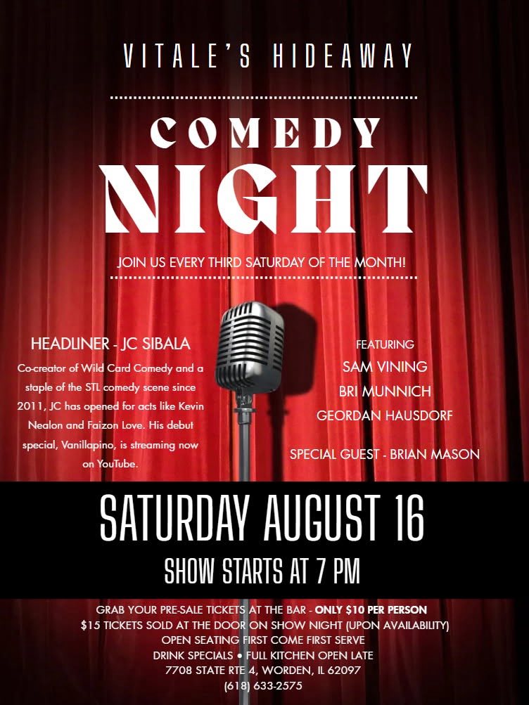 Vitale’s Hideaway Comedy Night