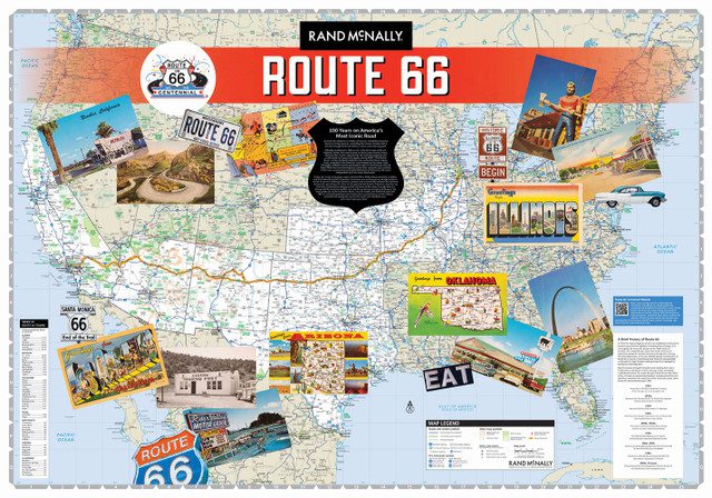 Official Map of the Route 66 Centennial