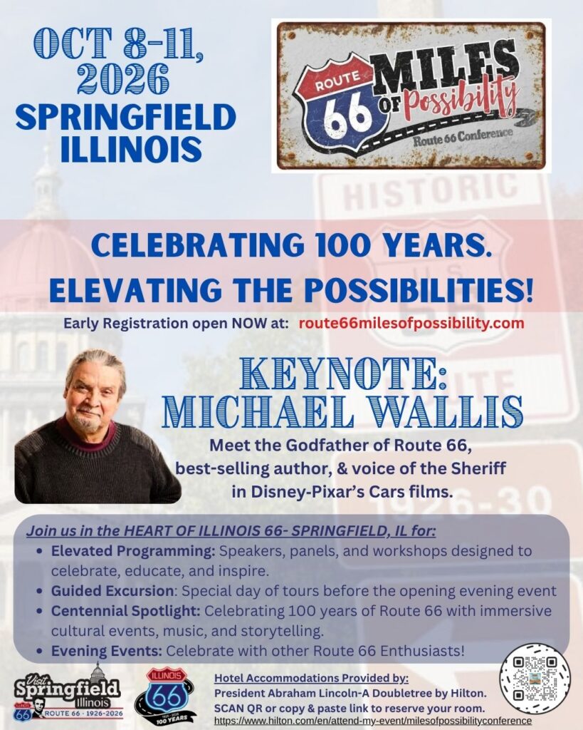 Visit Springfield and Route 66 Miles of Possibility Conference Announce Renowned Author Michael Wallis Named as Keynote Speaker