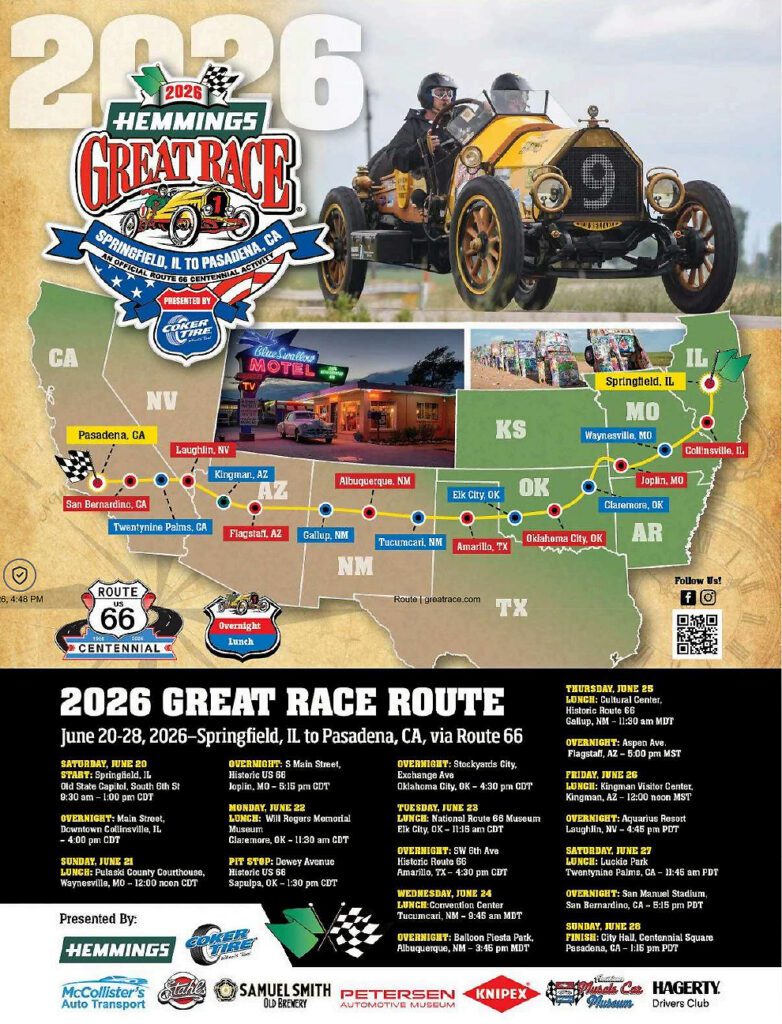 2026 Great Race Starting Point in Springfield