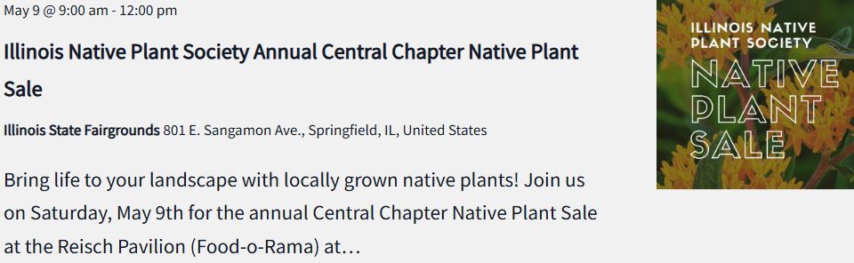 IL Native Plant Sale