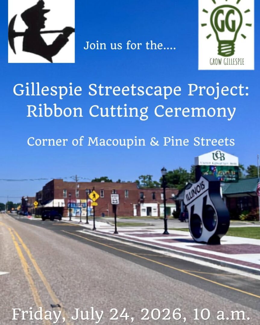 Gillespie Streetscape Project Ribbon Cutting Ceremony