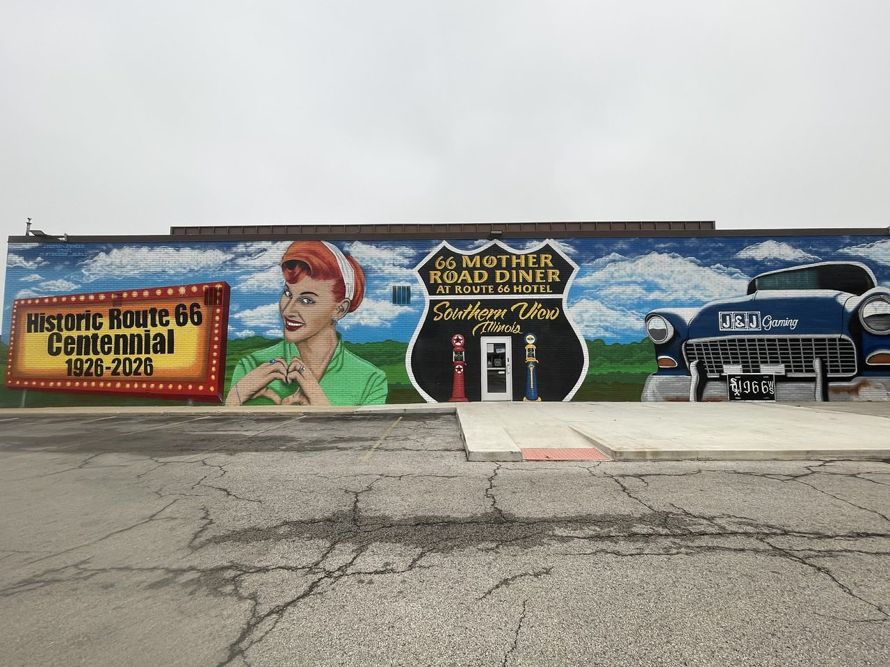 Southern View Mother Road Diner Mural