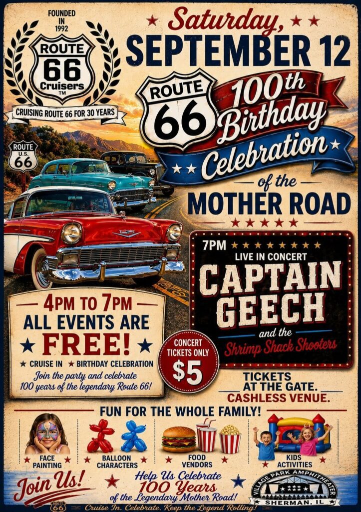 Route 66 100th Birthday Celebration in Sherman