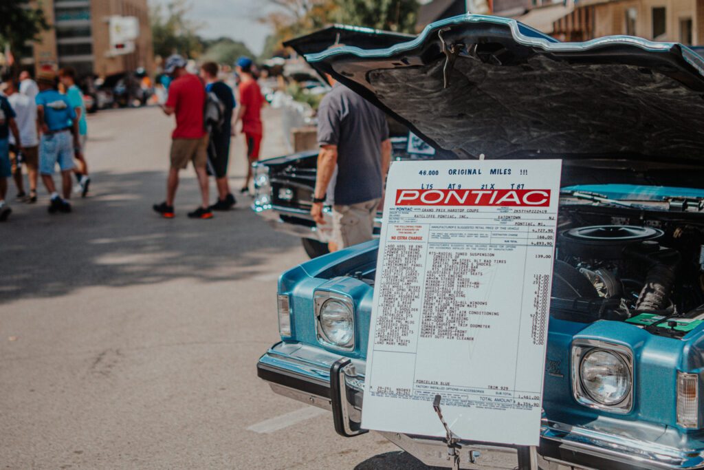 Pontiacs in Pontiac Car Show